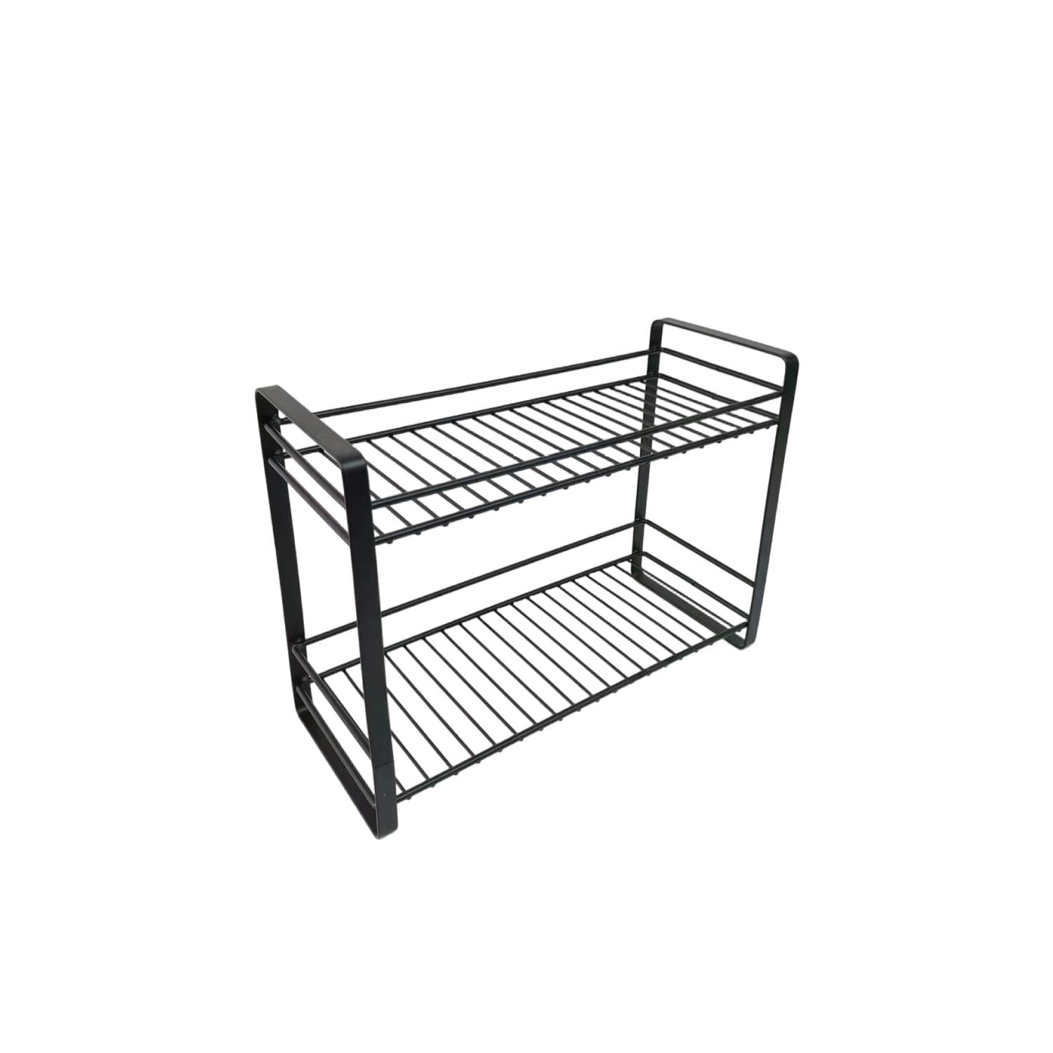 Estante de Metal de Dos Niveles - Organizador de Mesa de Cocina Porta-esponja para fregadero Set de almacenamiento de especias