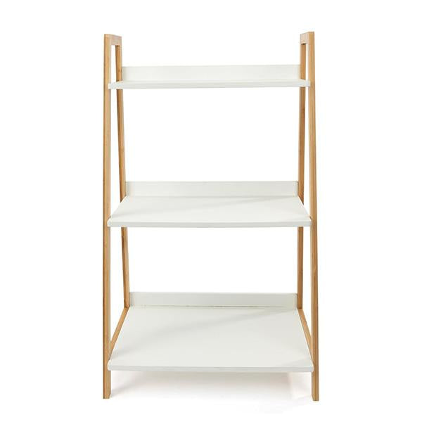Estante Multifuncional sin Perforación de Bambú Natural y MDF Alta Densidad Organizador de Cocina con Capa Superior para Condimentos y Capa Inferior para Papel de Cocina