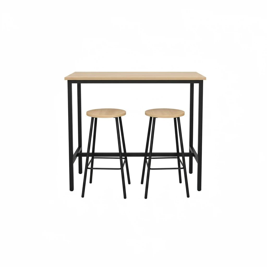 Conjunto de mesa y sillas de bar para hogares pequeños, estilo moderno y minimalista, mesa alta y barra muebles en oferta