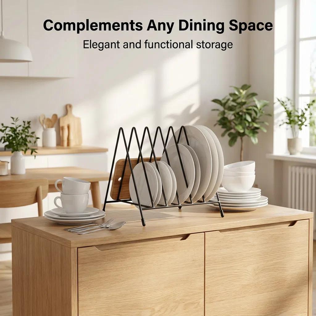 Soporte de Platos Metal Multicompartimento Ahorro Espacio Cocina Porta-esponja Ajustable para Fregadero Diseño Ondulado Resistente y Duradero Ideal para Cocinas Pequeñas
