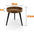 Mesa Lateral Redonda de Madera | Mueble Decorativo Multifuncional