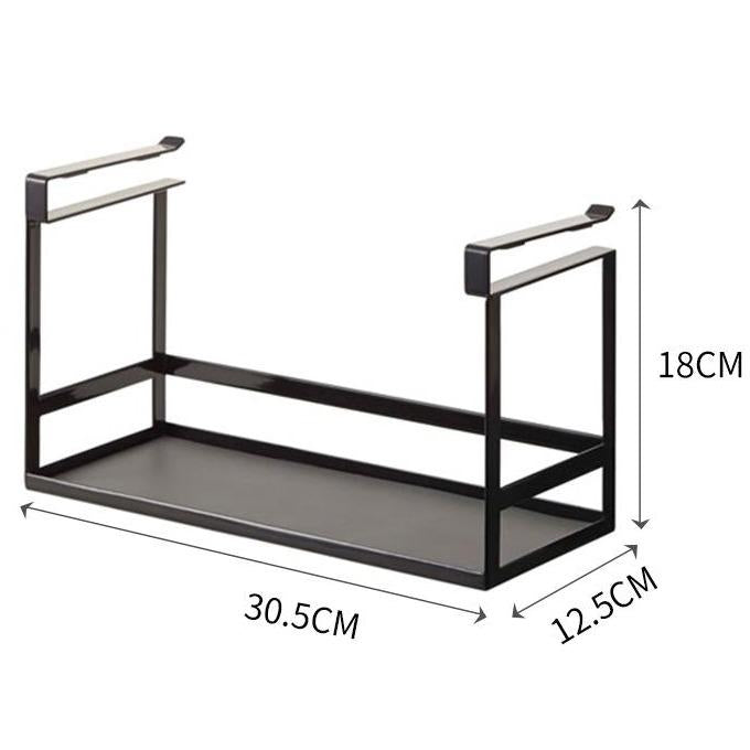 Organizador Colgante para Armarios Superiores - Estante de Metal para Condimentos Porta-esponja para fregadero Set de almacenamiento de especias Rack de cocina