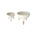 LIN HOME RS22027 Jarras de Hierro Forjado Set de 2 para Plantas Resistente a la Corrosión Diseño Nórdico con Perforaciones para Jardín de Balcón y Oficina