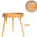Mesa Lateral Redonda de Madera | Mueble Decorativo Multifuncional