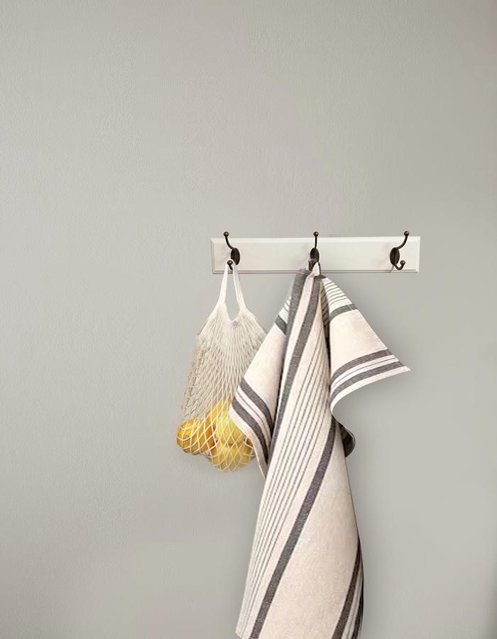 Estante Colgante para Pared Organizador Multifuncional de Metal y Madera Soporta hasta 5 kg Instalación Fácil sin Perforaciones para Baño Cocina y Dormitorio