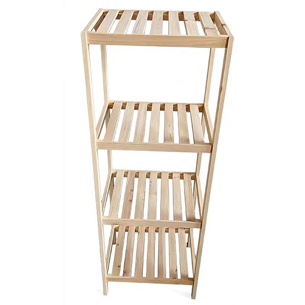 Estante de Madera Claro de Dos Capas para Hogar Pequeño Diseño Abierto y Elegante Soporta hasta 5 kg Organización Hogar Abierta muebles en oferta