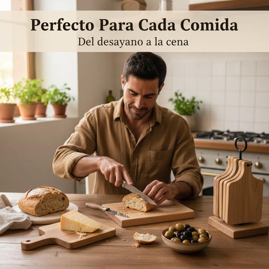 Set de Posavasos de Madera Natural #ProtectorMesa Organización Práctica 6 Piezas Soporte Metálico Resistente al Calor 2cm Ecológico para Cocina y Mesa MaderaNatural DiseñoCocina Bandejita