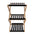 Estante Zapatero de 3 Niveles Plegable de Bambú 28x37.5x63.5cm Organizador Portátil para Calzados Sin Instalación Zapatero para Pasillos shelf