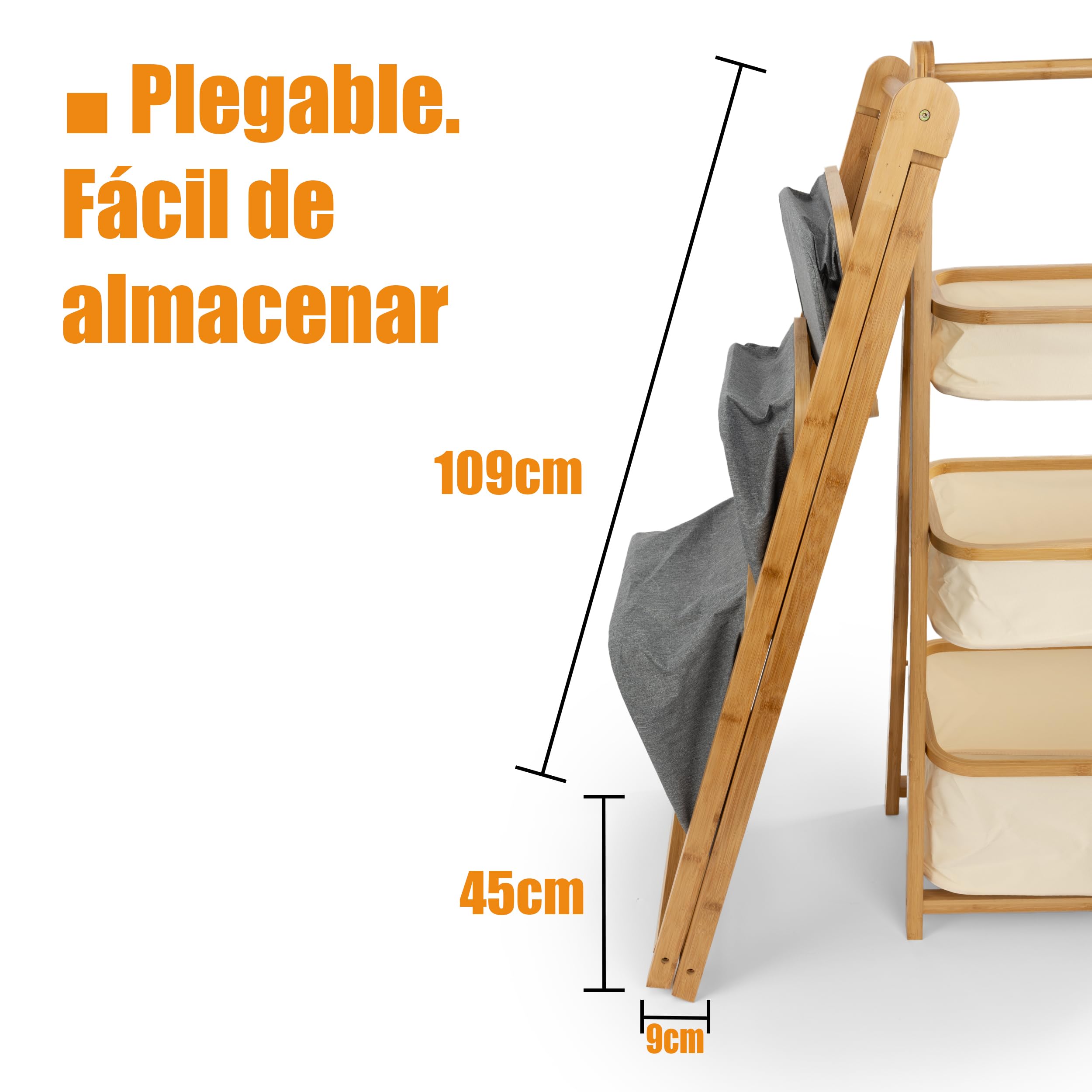 LIN HOME Bombu RS22118 rek met 3 opbergdozen van polyesterweefsel, organizer voor kleine dingen voor badkamer of keuken shelf corner soportes y estanterías garaje resistente al óxido ropa ampliable electrónica ajustable 5 capas