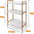 Vida Sostenible TikTok Estante de Bambú Estilo Nórdico - Impermeable y Resistente al Humo Organizador de Baño con Tablero MDF y Marco FSC Soporta 8kg Superior/10kg Inferior