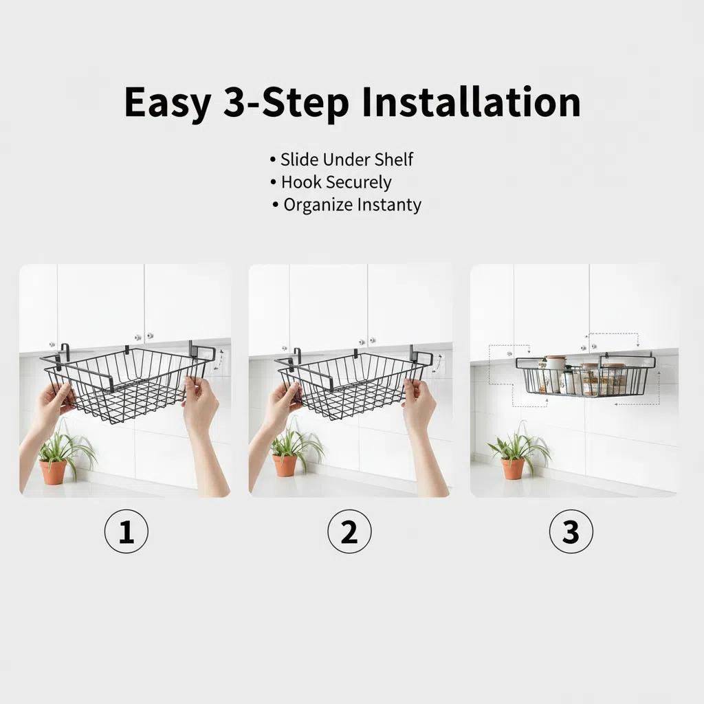 Estante Colgante para Armarios  Organizador de Metal sin Taladrar ajustable para fregadero Porta-esponja Set de almacenamiento de especias Rack de cocina