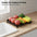 Estante de Escurrido para Fregaderos de Metal 29.5CM Organizador Multifuncional para Platos y Verduras Resistente a la Corrosión Diseño Permeable Ahorra Espacio Fácil de Instalar Ideal para Cocina