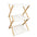 Estante Zapatero Plegable de 3 Niveles de Bambú 28x37.5x93.5cm Organizador Portátil sin Instalación Material Natural y Resistente Ideal para Pasillos
