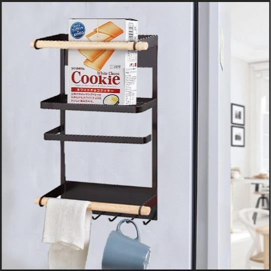 Estante Magnético para Nevera Sin Perforar Organizador de Cocina Set de almacenamiento de especias