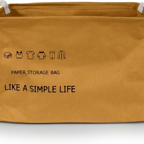 Cesta de Papel Kraft Impermeable - Organizador de Ropa Estilo Minimalista LIKE A SIMPLE LIFE