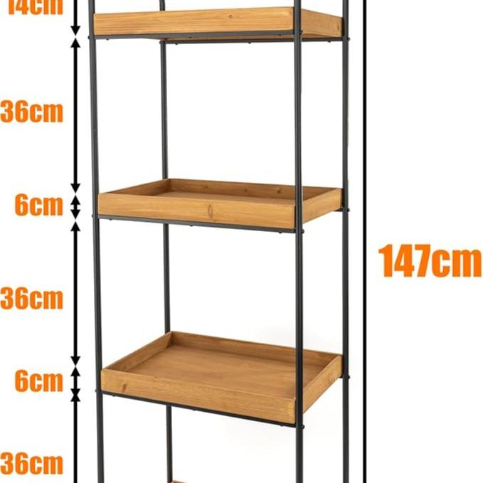 Estante Doble de Madera y Hierro para Organización Inteligente muebles en oferta