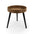 Mesa de Centro Redonda de Madera para Café y Salón 39x41.8cm Montaje Fácil Tres Colores Disponibles Marrón Blanco y Natural Ideal para Interiores
