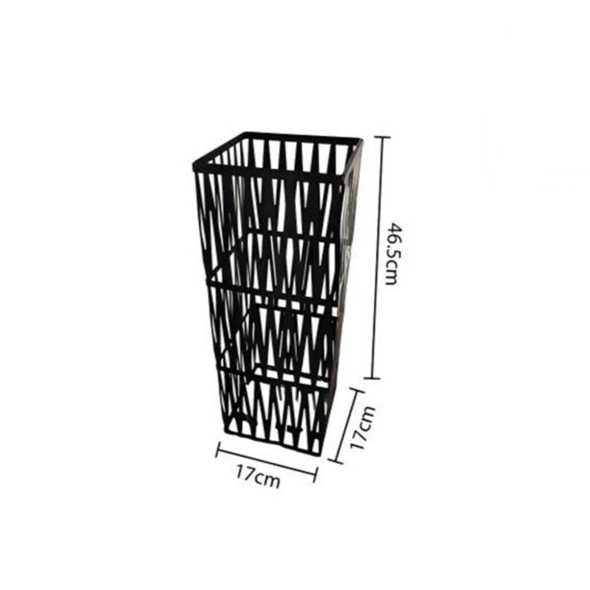 Entryway Storage Upgrade Set | Metal Umbrella Stand + 3-Drawer Bamboo Cabinet