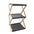 Estante Zapatero Plegable de 3 Niveles de Bambú 28x37.5x93.5cm Organizador Portátil sin Instalación Material Natural y Resistente Ideal para Pasillos