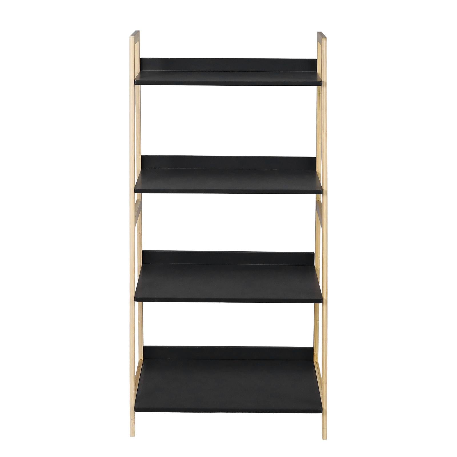 Estante Multifuncional sin Perforación de Bambú Natural y MDF Alta Densidad Organizador de Cocina con Capa Superior para Condimentos y Capa Inferior para Papel de Cocina