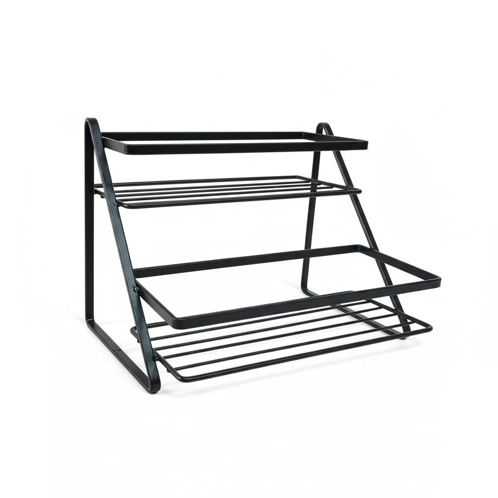 Estantería de condimentos de mesa de doble capa 2025 nueva versión Organizador de cocina compacto Porta-esponja para fregadero Set de almacenamiento de especias