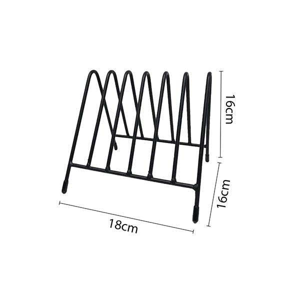 Set de Organización para Cocina Porta-tablas Ondulada 6 Compartimentos + Canasta de Frutas Aérea Diámetro 25cm Resistente y Estable OrganizacionCocina PortaTablas CanastaDeFrutas