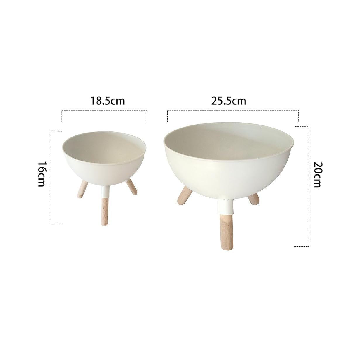 LIN HOME RS22027 Jarras de Hierro Forjado Set de 2 para Plantas Resistente a la Corrosión Diseño Nórdico con Perforaciones para Jardín de Balcón y Oficina