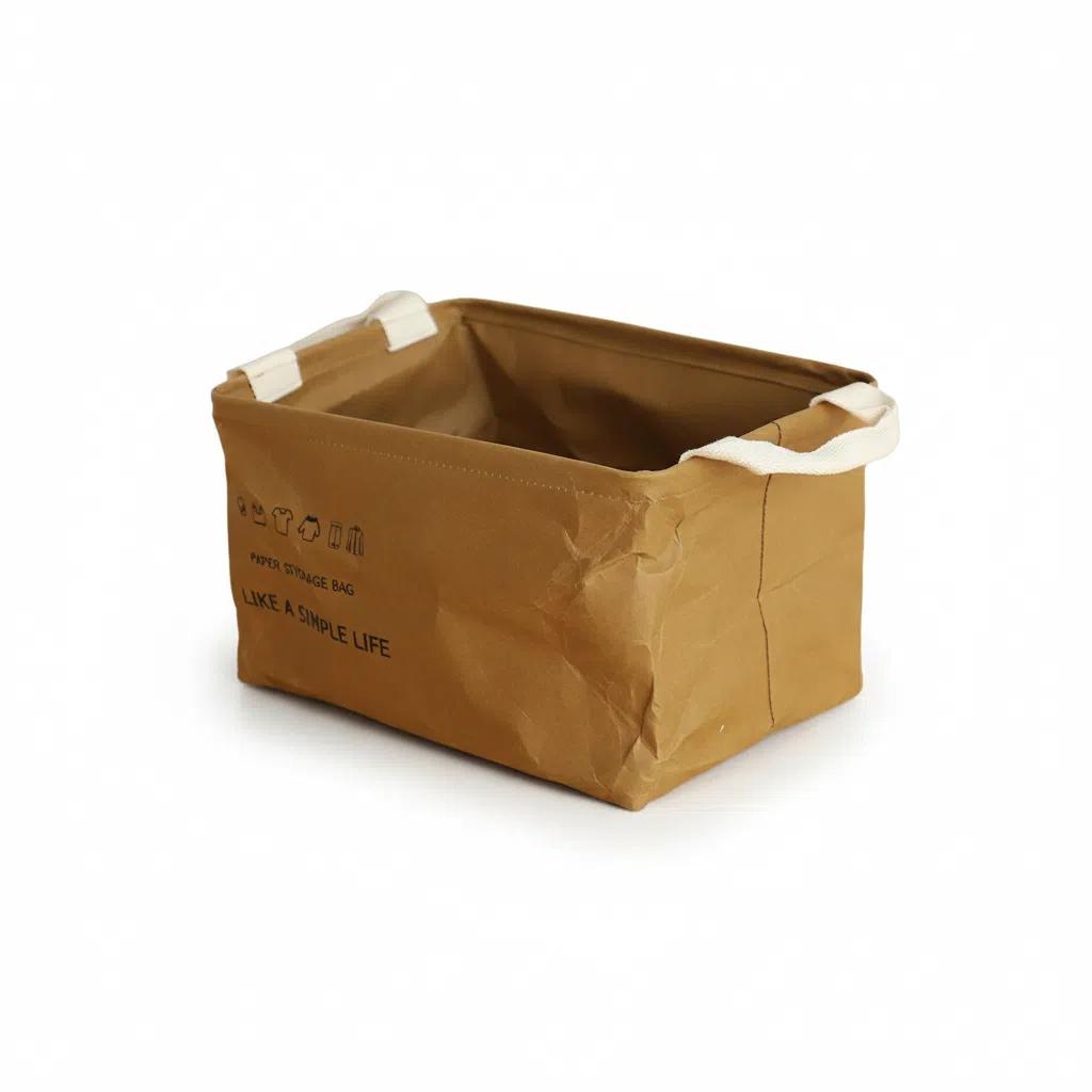 Cesta de Papel Kraft Impermeable - Organizador de Ropa Estilo Minimalista LIKE A SIMPLE LIFE