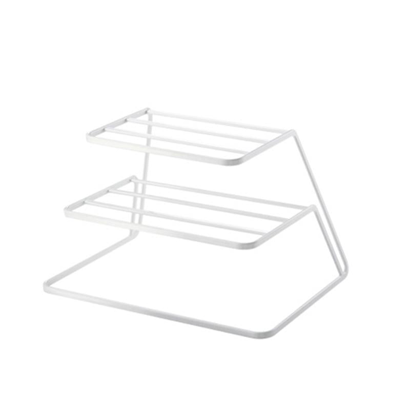 Organizador de Platos de Metal de 3 Capas - Estante para Cocina Ahorro de Espacio Porta-esponja Set de almacenamiento de especias Rack de cocina