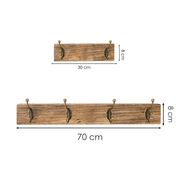 Gancho de Pared de Madera Doble sin Taladro para Organización Multifuncional Instalación Fácil Soporta hasta 5kg Diseño Minimalista Madera Maciza Ideal para Principiantes