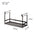 Organizador Colgante para Armarios Superiores - Estante de Metal para Condimentos Porta-esponja para fregadero Set de almacenamiento de especias Rack de cocina