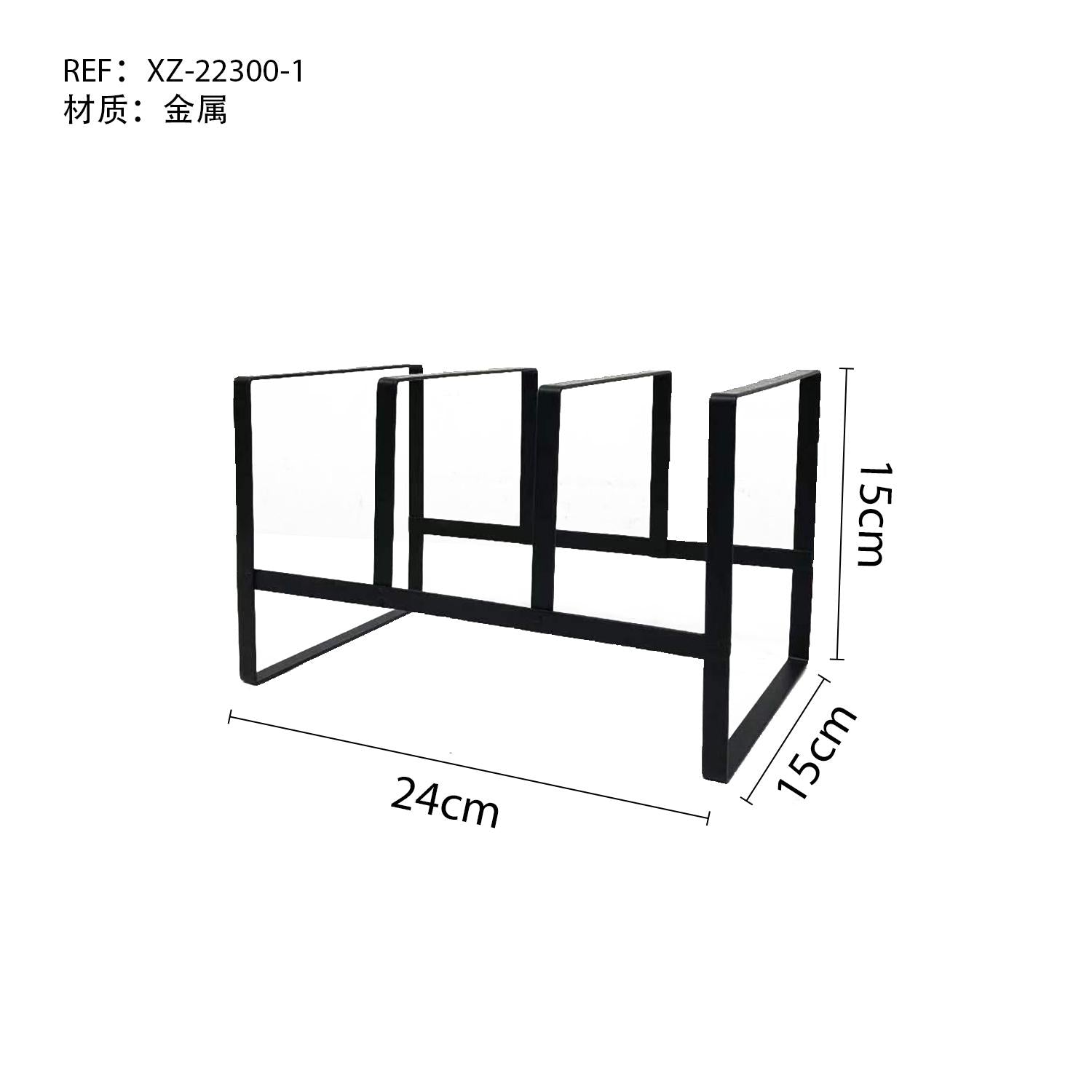 Set de Organización para Cocina | Porta-Cuchillos + Porta-Platos | Metal Fuerte Anti-Rust | 22x14x12cm & 15x24x15cm | Diseño Antideslizante | Ahorro de Espacio | Organización Clasificada | Porta-Cuchillos para 4 Cuchillos | Porta-Platos con 3