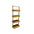 LIN HOME XZ-22129 Estante de Madera Natural con Marco Metálico, 4 Niveles, para Baño, Armario, Lavandería, Multifuncional, Capacidad de Carga 10kg, Diseño Moderno y Resistente