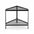 Estante de Metal Doble Triangular para Cocina de Colocación Directa Negro/Blanco Rack de cocina muebles en oferta Botellero Resistente a la Corrosión y Duradero Almacenamiento en Dos Niveles EstanteTriangularDeCocina Instalación Rápida