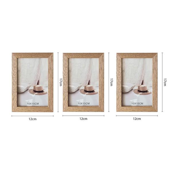 Marco de Madera Maciza Estilo Nórdico Minimalista Versátil para Uso Doméstico Alta Calidad Textura Natural Diseño Ecológico y Saludable Marco delgado de 1.8cm con uniones en ángulo de 45°