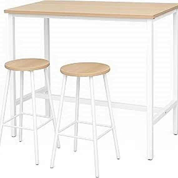 Conjunto de mesa y sillas de bar para hogares pequeños, estilo moderno y minimalista, mesa alta y barra muebles en oferta