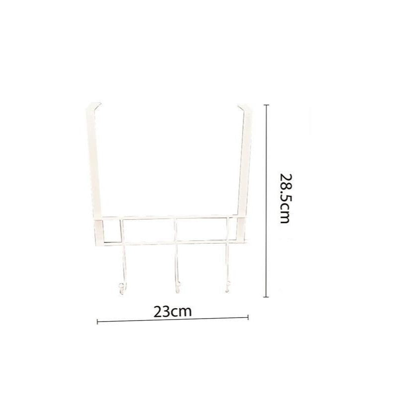 Gancho Metálico con 3 Ganchos para Organización Hogar Toallero De Baño Organizador De Accesorios De Baño Material Anticorrosivo Tamaño 23cm×28.5cm Ideal para Entrada Cocina y Baño