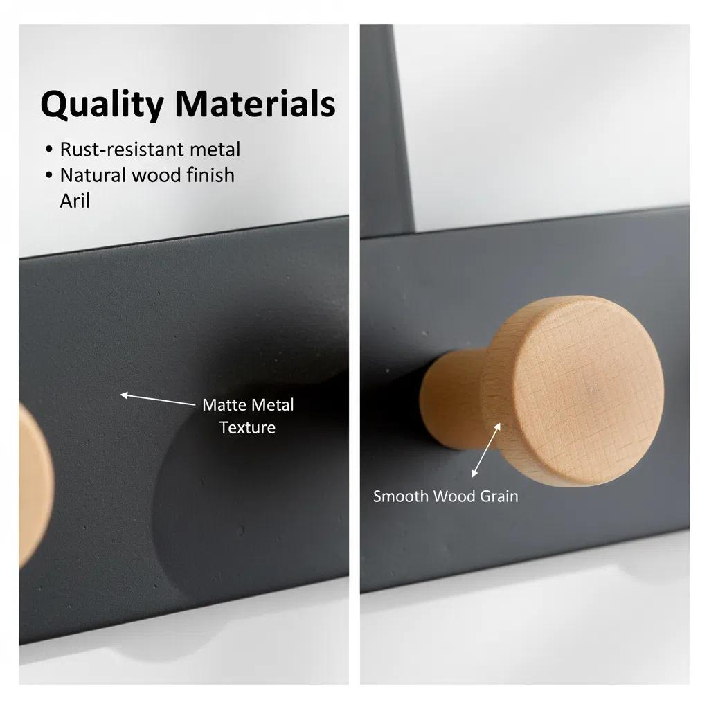 Gancho de Hierro para Puerta Sin Taladrar Moderno y Multifuncional con 3 Barras Verticales Blancas Capacidad de Carga de 5kg para Abrigos y Bolsos Diseño Simétrico y Resistente a la Corrosión