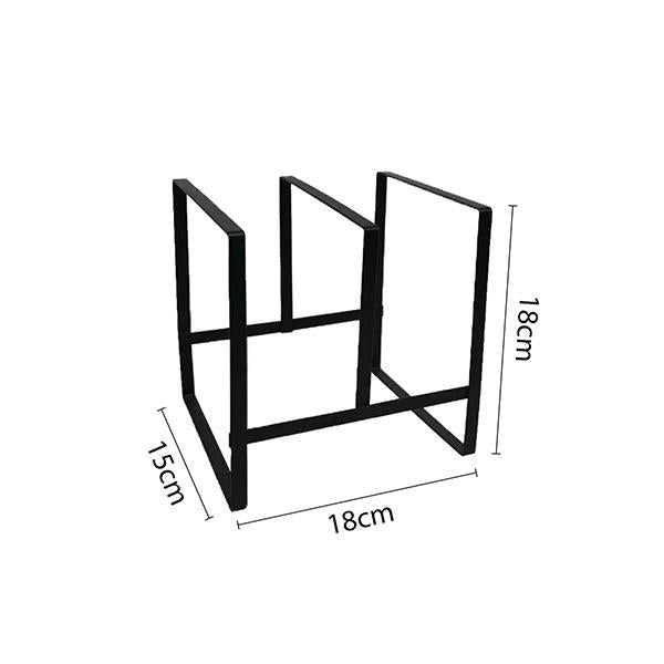 Set de Organización para Cocina | Porta-Platos + Canasta de Frutas Doble | Metal