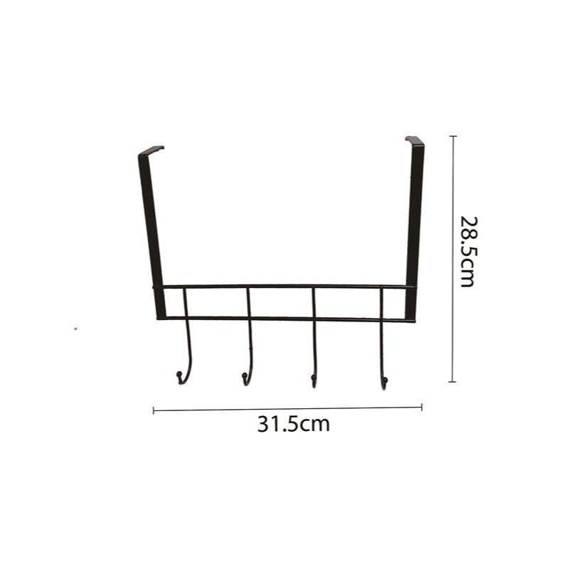 Portaobjetos de Metal Multifuncional para Entrada, Cocina y Baño - Diseño Minimalista con Gancho en Forma de U