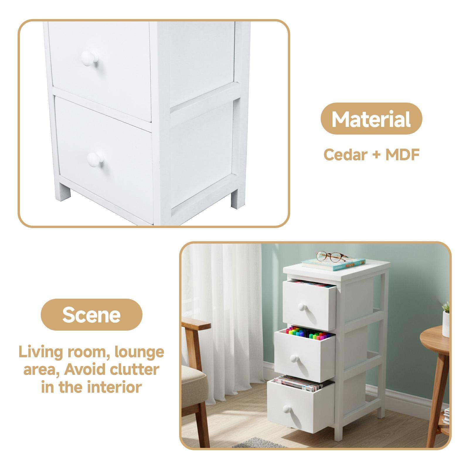 Gabinete de Madera 3 Niveles Estilo Minimalista Moderno Almacenamiento Práctico para Hogar Baño Sala Ahorra Espacio Organiza Con Estilo Diseño Funcional y Estético Estéticamente Agradable