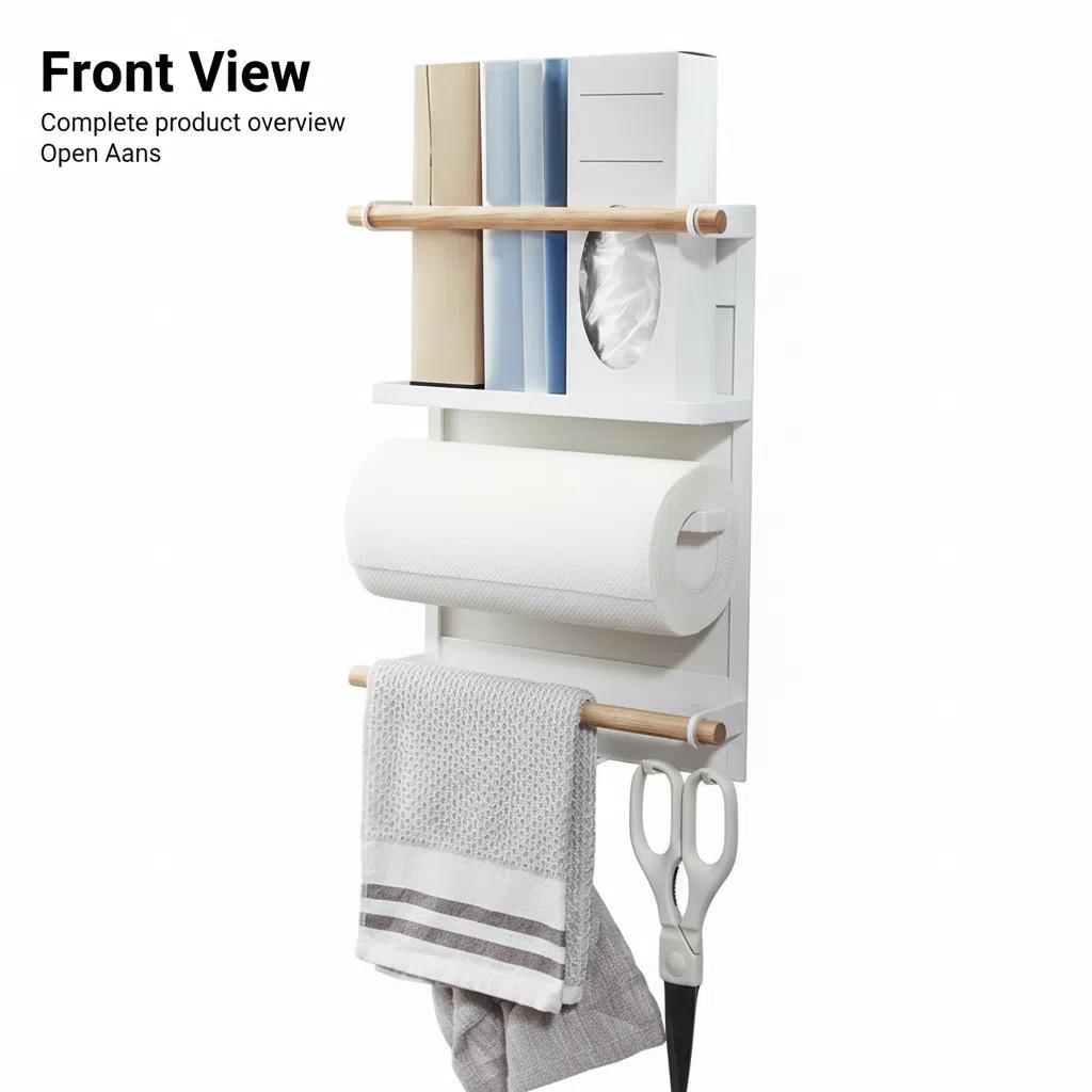 Estante Magnético para Nevera Sin Perforar Organizador de Cocina Set de almacenamiento de especias