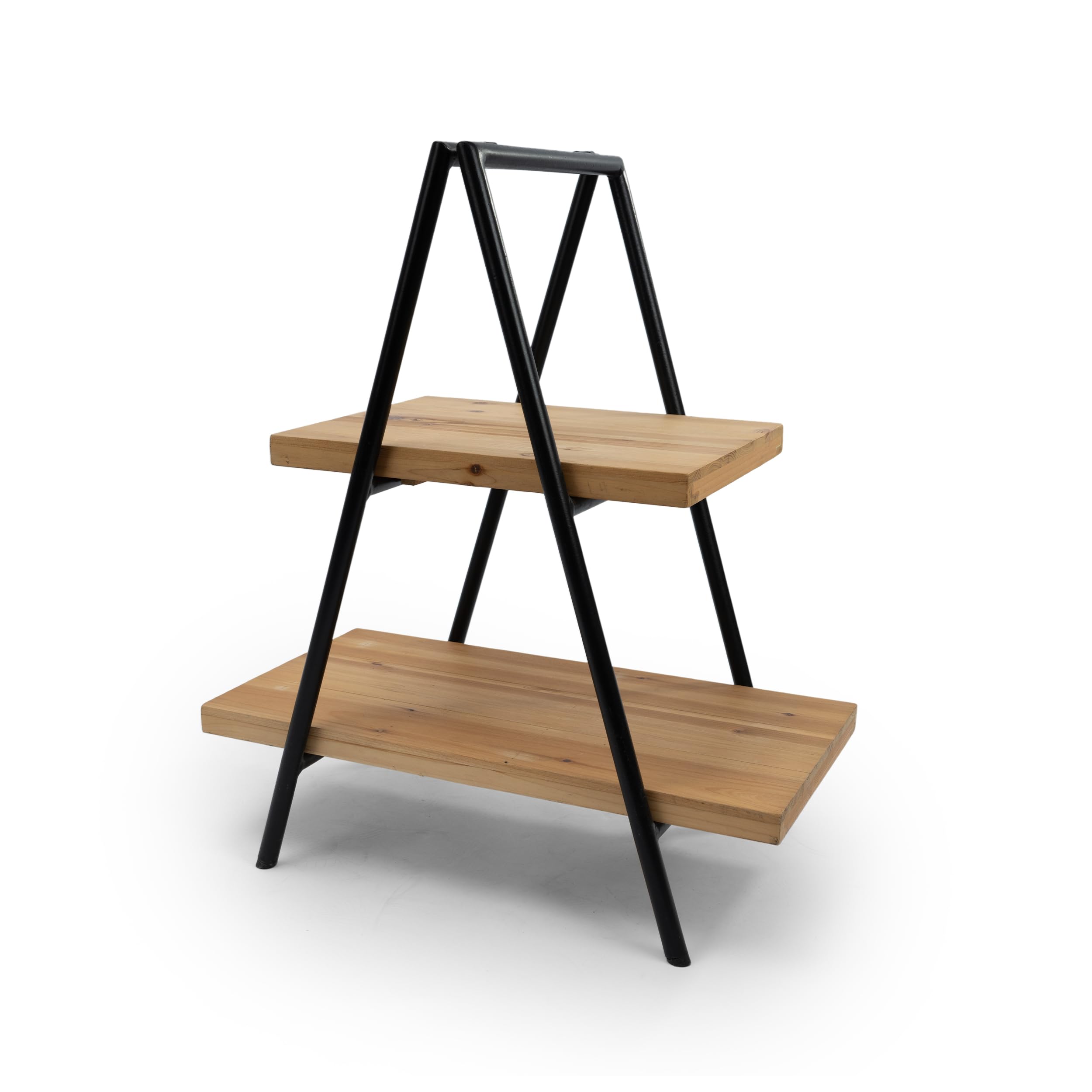 XZ-210048V Estante Organizador de Madera Natural Pirámide para Baño Alacena Lavandería Estantería Multifunción Soporte de Bambú Resistente al Óxido 5 Capas de Armario Cesta