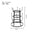 Monsterat SemiBold Portavasos de Metal de Múltiples Capas Organizador de Copas para Cocina Porta-esponja Diseño Mate Negro Estable y Multifuncional 38.5 cm Altura