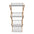 Estante Zapatero Plegable de 3 Niveles de Bambú 28x37.5x93.5cm Organizador Portátil sin Instalación Material Natural y Resistente Ideal para Pasillos