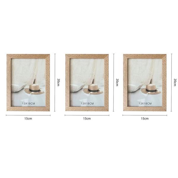 Marco de Madera Maciza Estilo Nórdico Minimalista Versátil para Uso Doméstico Alta Calidad Textura Natural Diseño Ecológico y Saludable