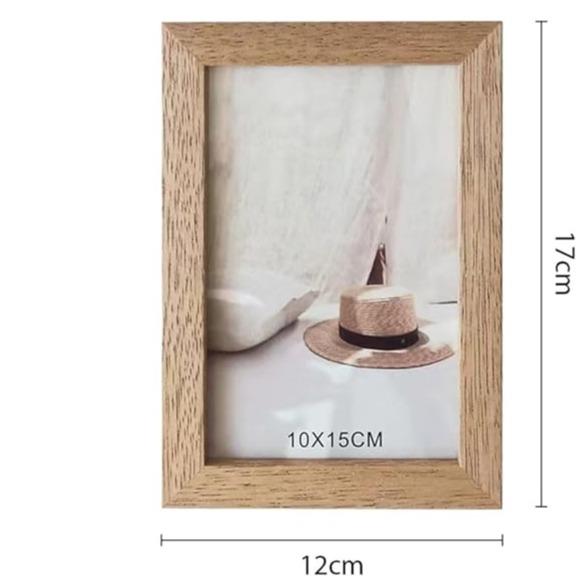 Marco de Madera Maciza Estilo Nórdico Minimalista Versátil para Uso Doméstico Alta Calidad Textura Natural Diseño Ecológico y Saludable Marco delgado de 1.8cm con uniones en ángulo de 45°