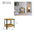 Estante Doble de Madera y Hierro para Organización Hogar Minimalista Rack de cocina Zapatero Ajustable Apilable Material Resistente Diseño Compacto 37,5x22x15cm