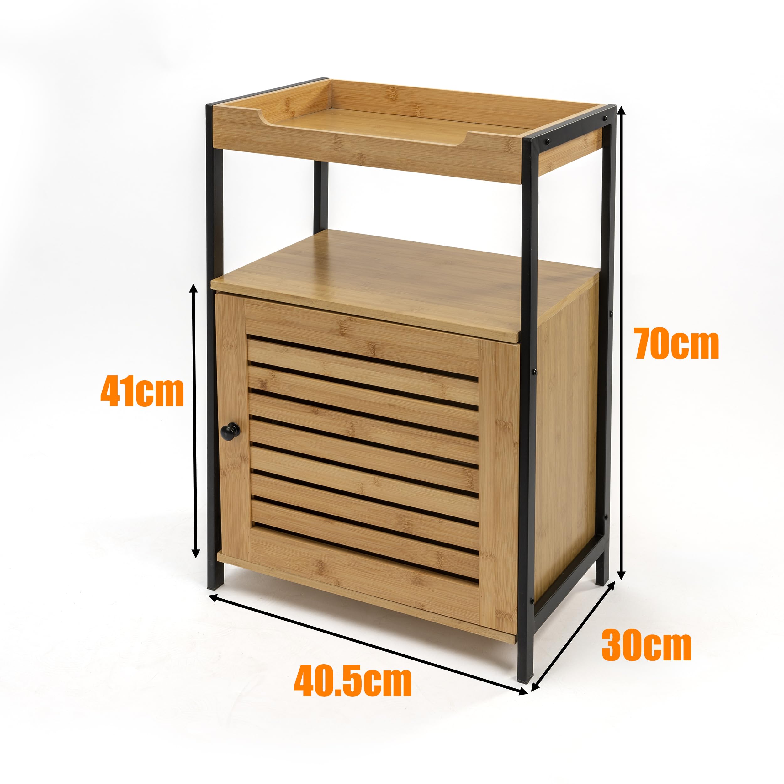 LIN HOME Mueble de Baño Antihumedad con Cajones Organización de Baño Moderna Diseño Impermeable y Ecológico Blanco Mate/Madera Natural