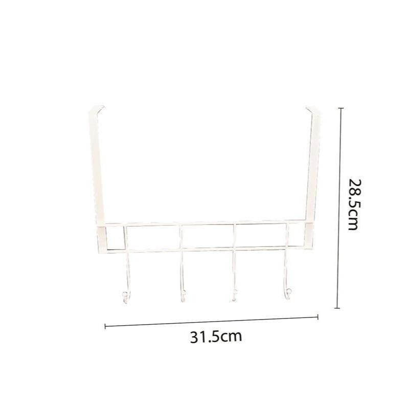 Portaobjetos de Metal Multifuncional para Entrada, Cocina y Baño - Diseño Minimalista con Gancho en Forma de U